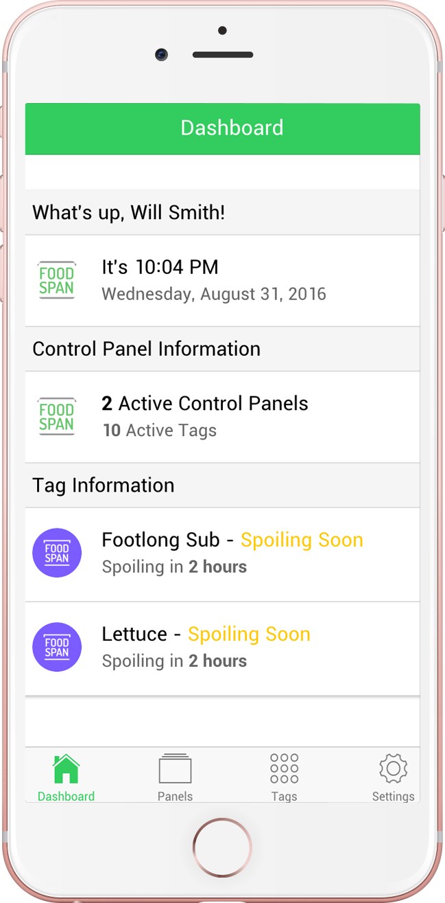 FoodSpan Companion Apps