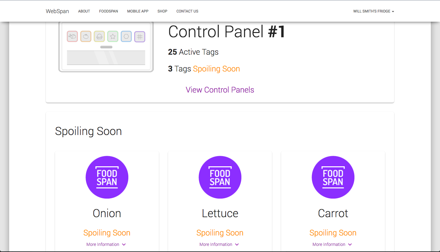 FoodSpan Companion Apps